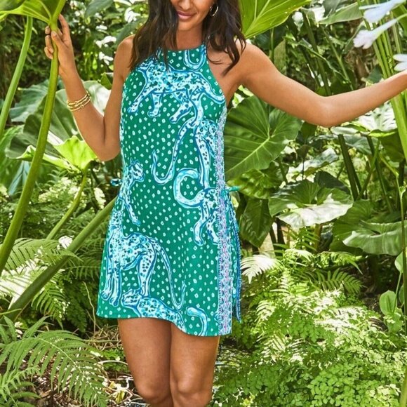 Lilly Pulitzer Womens Sz 0 Pearl Romper Emerald Isle On The Prowl Engineered - Picture 1 of 15